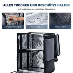 CO-Z 35L Kühltasche Kühlrucksack Isoliertasche wasserdichte Picknicktasche Thermo Rucksack mit Isoliertes Kühlfach Weich Dopp