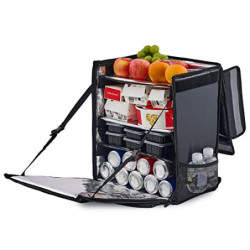 CO-Z 35L Kühltasche Kühlrucksack Isoliertasche wasserdichte Picknicktasche Thermo Rucksack mit Isoliertes Kühlfach Weich Dopp