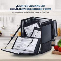 CO-Z 35L Kühltasche Kühlrucksack Isoliertasche wasserdichte Picknicktasche Thermo Rucksack mit Isoliertes Kühlfach Weich Dopp