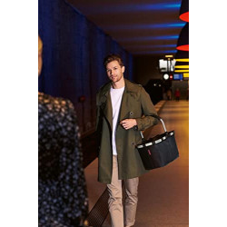 reisenthel carrybag in Schwarz – Stabiler Einkaufskorb mit viel Stauraum und praktischer Innentasche – Elegantes und wasserab