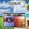 Einkaufskorb faltbar 35L + Flaschentasche 9 Fächer bis zu 1,5L Flaschen | Set Kühltasche groß isoliert & wasserdicht + Flasch
