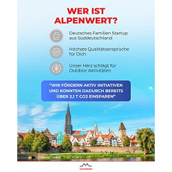 ALPENWERT Wasserfilter Outdoor Doppelpack - Trinkwasserfilter für 4000 Liter gefiltertes Wasser - Trinkwasseraufbereitung die