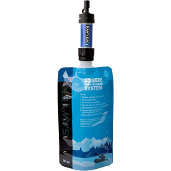 Sawyer Mini PointONE Wasserfilter Outdoor Notversorgung enfernt 100% Mikroplastik und 99,99999%* aller Bakterien  Blau 