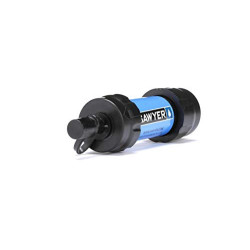 Sawyer Mini PointONE Wasserfilter Outdoor Notversorgung enfernt 100% Mikroplastik und 99,99999%* aller Bakterien  Blau 