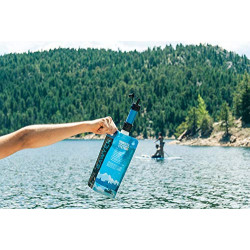Sawyer Mini PointONE Wasserfilter Outdoor Notversorgung enfernt 100% Mikroplastik und 99,99999%* aller Bakterien  Blau 