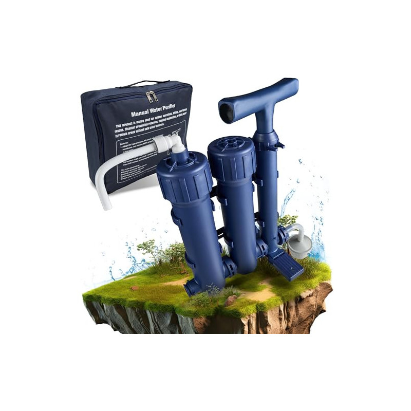 Aora Hydrosolve Wasserfilter Outdoor [PUMPE & ULTRAFILTRATIONSTECHNOLOGIE] - Trinkwasserfilter für Outdoor Survival und Campi