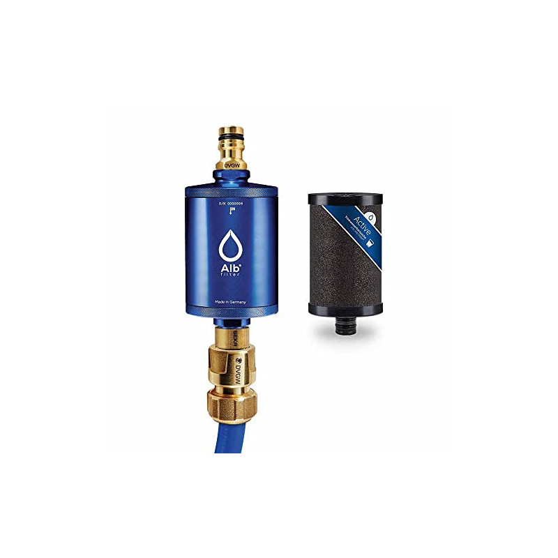 Alb Filter® MOBIL Active Trinkwasserfilter | Sauberes Trinkwasser unterwegs mit Boot, Yacht, Camping oder Mobilheim | Blau Alb Filter® MOBIL Active Trinkwasserfilter | Sauberes Trinkwasser unterwegs mit Boot, Yacht, Camping oder Mobilheim | Blau