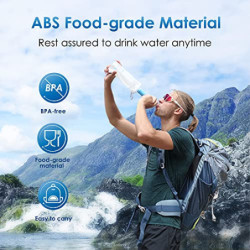 Waterdrop Wasserfilter Outdoor-Entfernt 99,99% aller Bakterien, Wasserfilter Outdoor Survival Filtersystem für Notfälle, Wand