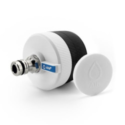 Alb Filter Entry Wassertankdeckel mit integriertem Filter & 2 Adaptern | Universal Befülladapter für Wohnmobil/Caravan | Gard