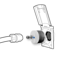 Alb Filter Entry Wassertankdeckel mit integriertem Filter & 2 Adaptern | Universal Befülladapter für Wohnmobil/Caravan | Gard