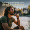 BERGKVIST® Outdoor Wasserfilter Flasche FJÄLLKLAR  1l  - 1 Liter Trinkflasche mit Filter von AHLSTROM® für sauberes Trinkwass