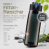 BERGKVIST® Outdoor Wasserfilter Flasche OBSIDIAN  650ml  mit Kompass - Trinkflasche mit Filter für sauberes Trinkwasser - Was