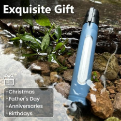 Joypur Wasserfilter Outdoor Survival mit Sichtfenster - Persönlicher Wasserfilter mit 3000 L Filterkapazität Trinkwasserfilte