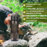 Wasserfilterflasche, Outdoor Wasserfilter Flasche mit 1500L Filterkapazität I entfernt 99,99% Aller Bakterien und Keime ab, F