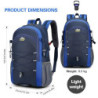 Besrina Wanderrucksack 40L, Herren Damen Wasserdichter Rucksack Trekkingrucksack Reiserucksack, Outdoorrucksack mit Reflexstr