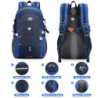 Besrina Wanderrucksack 40L, Herren Damen Wasserdichter Rucksack Trekkingrucksack Reiserucksack, Outdoorrucksack mit Reflexstr