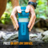 GRAYL UltraPress Wasserfilter & Filterflasche für Wandern, Rucksacktouren und Reisen  Forest Blue 