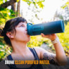 GRAYL UltraPress Wasserfilter & Filterflasche für Wandern, Rucksacktouren und Reisen  Forest Blue 