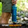 GRAYL UltraPress Wasserfilter & Filterflasche für Wandern, Rucksacktouren und Reisen  Forest Blue 