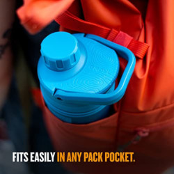 GRAYL UltraPress Wasserfilter & Filterflasche für Wandern, Rucksacktouren und Reisen  Forest Blue 