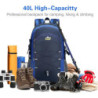 Besrina Wanderrucksack 40L, Herren Damen Wasserdichter Rucksack Trekkingrucksack Reiserucksack, Outdoorrucksack mit Reflexstr