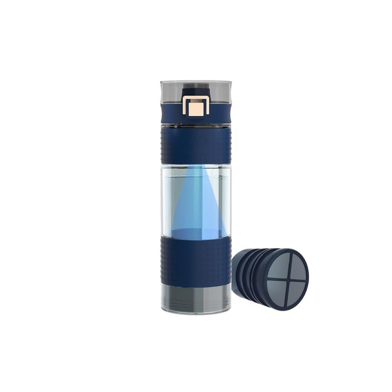 GOSOIT UV Notfall Outdoor Trinkwasserfilter Camping Survival Wasserfilter Flasche mit Filter Wasserreiniger Filtration für Wa GOSOIT UV Notfall Outdoor Trinkwasserfilter Camping Survival Wasserfilter Flasche mit Filter Wasserreiniger Filtration für Wa