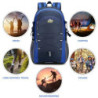 Besrina Wanderrucksack 40L, Herren Damen Wasserdichter Rucksack Trekkingrucksack Reiserucksack, Outdoorrucksack mit Reflexstr