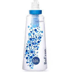 Katadyn BeFree 1,0 l Wasserfilter, schneller Durchfluss, 0,1 Mikron EZ Clean Membran für Ausdauersport, Camping und Rucksackr