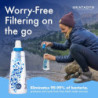 Katadyn BeFree 1,0 l Wasserfilter, schneller Durchfluss, 0,1 Mikron EZ Clean Membran für Ausdauersport, Camping und Rucksackr