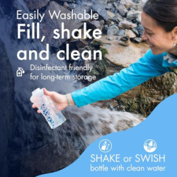 Katadyn BeFree 1,0 l Wasserfilter, schneller Durchfluss, 0,1 Mikron EZ Clean Membran für Ausdauersport, Camping und Rucksackr