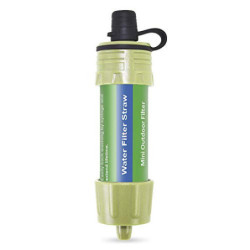 Lixada Wasserfilter, 5000L Mini Wasserfilter für Outdoor Camping, Stroh Trinkwasserfilter Wasser Filtrationssystem Wasserrein