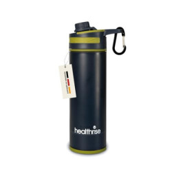 Health Rise 0,7L Outdoor Wasserfilterflasche – 99,99% Schadstoffentfernung – Hohlfaserfilter mit 1.500L Filterkapazität – Ide