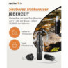 ration1 Wasserfilter Trinkwasser, 1,1 Liter/Minute Durchfluss für Outdoor & Camping, entfernt 99,99% Bakterien, Aktivkohle Wa