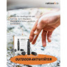 ration1 Wasserfilter Trinkwasser, 1,1 Liter/Minute Durchfluss für Outdoor & Camping, entfernt 99,99% Bakterien, Aktivkohle Wa