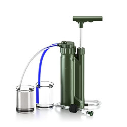 Metadrop 0,01 Mikrometer Ultra-Filtration Wasserfilter Pumpe, NSF/ANSI 372 Zertifizierung, Wasserreinigungssystem für Wandern