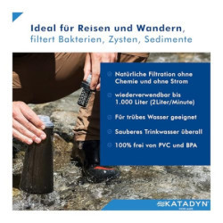 Katadyn 8020426 Wasserfilter BeFree Tactical 1 L