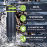 Wasserfilterflasche, 800ML Outdoor Wasserfilter Flasche mit 1500L Filterkapazität I entfernt 99,99% Aller Bakterien und Keime