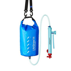 LifeStraw Mission Kompakter Wasserreiniger mit Hohem Volumen  5 Liter  Filter, Blau, 5 liters