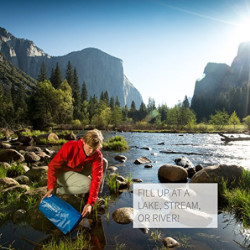 LifeStraw Mission Kompakter Wasserreiniger mit Hohem Volumen  5 Liter  Filter, Blau, 5 liters