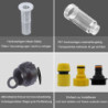Filter für Gartenpumpe Wasserfilter Wohnmobil Wasserfilter für Gartenschlauch Wasserfilter Hochdruckreiniger für alle 3/4 Zol