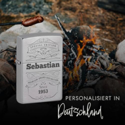 Zippo Feuerzeug mit Gravur - personalisiertes Zippo mit Gravur - Männer Geschenke Weihnachten - Papa Geschenk - Vater Geschen