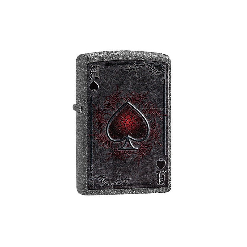 Zippo ACE Benzinfeuerzeug, Messing, Edelstahloptik, 1 x 6 x 6 cm Zippo ACE Benzinfeuerzeug, Messing, Edelstahloptik, 1 x 6 x 6 cm