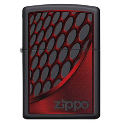 Zippo RED and Chrome Benzinfeuerzeug, Messing, Edelstahloptik, 1 x 6 x 6 cm