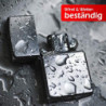 Zippo-Store Zippo Sturmfeuerzeug Geschenk-Set - 1 Flasche Benzin  125ml  - 6 Feuersteine - mit Gravur - inkl. Geschenketui - 