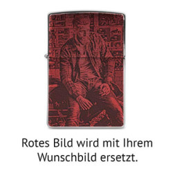 Zippo Sturmfeuerzeug Original Chrom gebürstet individuelle Gravur Eigenes Foto - Fotogravur