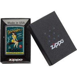 Zippo Feuerzeug, Messing, Individual Design, Original Pocketsize