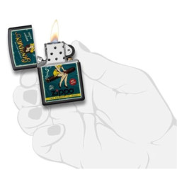 Zippo Feuerzeug, Messing, Individual Design, Original Pocketsize