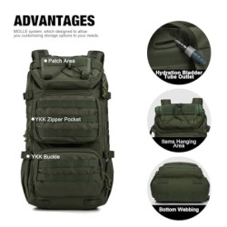 Mardingtop 28L Taktischer Militär Rucksack Wanderrucksack mit Molle System Für Outdoor,Wandern, Bergsteigen und Reisen