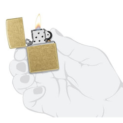 Zippo Original Feuerzeug Benzin  Street Brass 60006629 , 48267