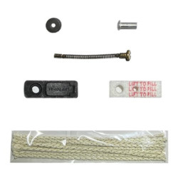 RED DAMORE Benzinfeuerzeug-Reparatur-Set – 50xFeuerzeug-Feuersteine, 5xnatürliche Baumwolle, 10xFeuerzeugdocht, 1xFilz-Pad, 1